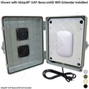 Altelix Weatherproof Vented WiFi Enclosure for Ubiquiti¬Æ UAP-BeaconHD and Ubiquiti¬Æ U6 Extender-1