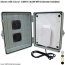 Altelix Weatherproof Vented WiFi Enclosure for Cisco¬Æ CBW151AXM WiFi Extender-1