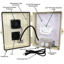 Altelix Weatherproof Vented WiFi Enclosure for Amazon eero® Router with Cooling Fan, 120VAC Outlet and Power Cord-4