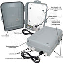 Altelix 15x10x5 PC+ABS NEMA 4X RF Transparent Outdoor WiFi Enclosure with No-Drill PVC Equipment Mounting Plate, 120 VAC Outlets & Power Cord-2