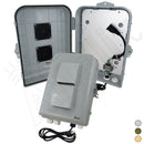 Altelix 15x10x5 Polycarbonate + ABS Vented Weatherproof Enclosure with Aluminum Mounting Plate, 120 VAC 3-Prong Power Plug & Power Cord-1