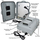 Altelix 15x10x5 Polycarbonate + ABS Vented Weatherproof Enclosure with Aluminum Mounting Plate, 120 VAC 3-Prong Power Plug & Power Cord-2