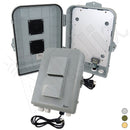 Altelix 15x10x5 Polycarbonate + ABS Vented Weatherproof Enclosure with Aluminum Mounting Plate, 120 VAC Power Terminal & Power Cord-1