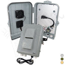 Altelix 15x10x5 Polycarbonate + ABS Vented Weatherproof Enclosure with Cooling Fan, 120VAC 3-Prong Power Plug & Power Cord-1