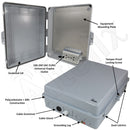 Altelix 17x14x6 Polycarbonate + ABS Weatherproof NEMA Enclosure with 100-240 VAC Universal Power Outlet-5