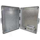 Altelix 17x14x6 Polycarbonate + ABS Weatherproof NEMA Enclosure with 100-240 VAC Universal Power Outlet-8