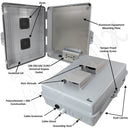 Altelix 17x14x6 Vented Polycarbonate + ABS Weatherproof NEMA Enclosure with 100-240 VAC Universal Power Outlet-3