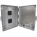 Altelix 17x14x6 Vented Polycarbonate + ABS Weatherproof NEMA Enclosure with 100-240 VAC Universal Power Outlet-7