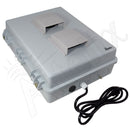 Altelix 17x14x6 Polycarbonate + ABS Vented RF Transparent Outdoor WiFi Enclosure with No-Drill PVC Equipment Mounting Plate, 85°F Turn-On Cooling Fan, 120 VAC Outlets & Power Cord-6