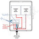 Altelix 17x14x6 PoE Powered Vented Polycarbonate + ABS Weatherproof NEMA Enclosure with DC Cooling Fan & 2-Port PoE Power Splitter-6