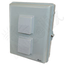 Altelix 17x14x6 PoE Powered Vented Polycarbonate + ABS Weatherproof NEMA Enclosure with DC Cooling Fan & 2-Port PoE Power Splitter-8