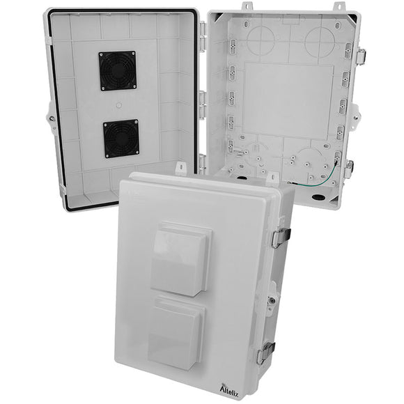 Altelix 17x14x7 Polycarbonate + ABS Vented RF Transparent Outdoor WiFi Enclosure
