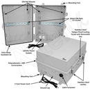 Altelix 17x14x9 Polycarbonate + ABS NEMA 4X DIN Rail Enclosure with 120 VAC Outlets & Power Cord-2