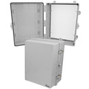 Altelix 17x14x9 Polycarbonate + ABS NEMA 4X RF Transparent Outdoor WiFi Enclosure with No-Drill PVC Equipment Mounting Plate-1