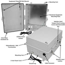 Altelix 17x14x9 Polycarbonate + ABS NEMA 4X Enclosure with Aluminum Equipment Mounting Plate, 120 VAC Outlets & Power Cord-2