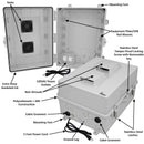 Altelix 17x14x9 Polycarbonate + ABS Vented RF Transparent Outdoor WiFi Enclosure with 120 VAC Outlets & Power Cord-2