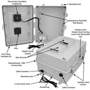 Altelix 17x14x9 Polycarbonate + ABS Vented RF Transparent Outdoor WiFi Enclosure with Cooling Fan, 120 VAC Outlets & Power Cord-2
