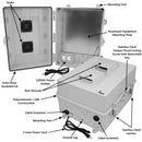 Altelix 17x14x9 Polycarbonate + ABS Vented Enclosure with Aluminum Equipment Mounting Plate, 120 VAC Outlets & Power Cord-2