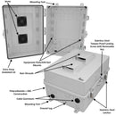 Altelix 17x14x9 Polycarbonate + ABS Vented RF Transparent Outdoor WiFi Enclosure-2