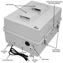 Altelix Weatherproof Enclosure for Marantz® Model M1 Streaming Amplifier with Fan Cooling,  120 VAC Outlets and Power Cord-1