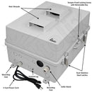 Altelix Weatherproof Enclosure for SONOS® AMP with 120 VAC Outlets and Power Cord-2