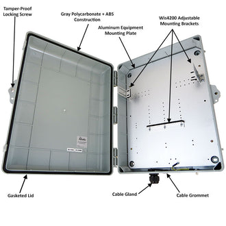 Altelix Weatherproof Enclosure for Wyebot¬Æ WIS4200 PoE Powered Access Point - 0
