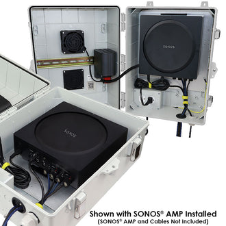 Altelix Weatherproof Audio Video Enclosure with Universal Equipment Mounting and 120 VAC Outlets