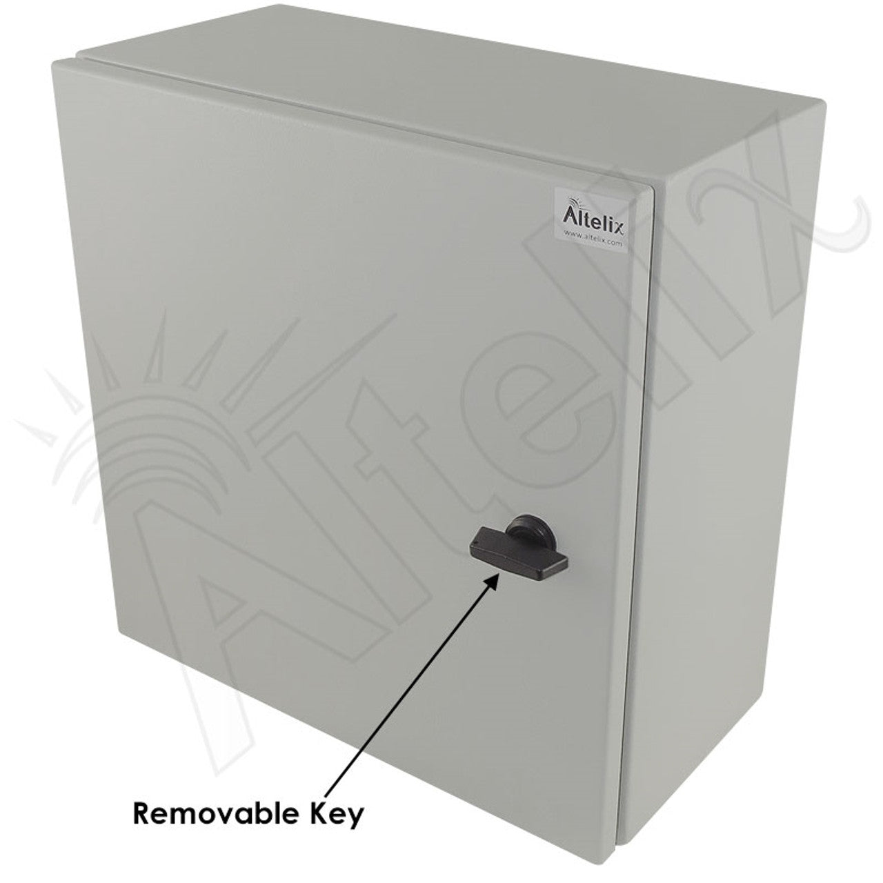 Altelix 16x16x8 Industrial DIN Rail Steel Weatherproof NEMA Enclosure with Dual Cooling Fans, 120 VAC Outlets and Power Cord