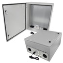 Altelix Vented Steel Weatherproof NEMA Enclosure with Single 120 VAC Duplex Outlet and Power Cord-4