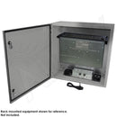 Altelix 24x24x12 19" Wide 4U Vertical Rack Steel Weatherproof NEMA Enclosure with Dual Cooling Fans, Dual 120 VAC Duplex Outlets and Power Cord-7