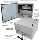 Altelix Air Conditioned Enclosure with Heat and Vertical 4U Equipment Rack - Steel Weatherproof NEMA 4X Rated with 120VAC Power Outlets-1