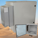 Altelix Air Conditioned Enclosure with Heat - Steel Weatherproof NEMA 4X Rated with 120VAC Power Outlets-2
