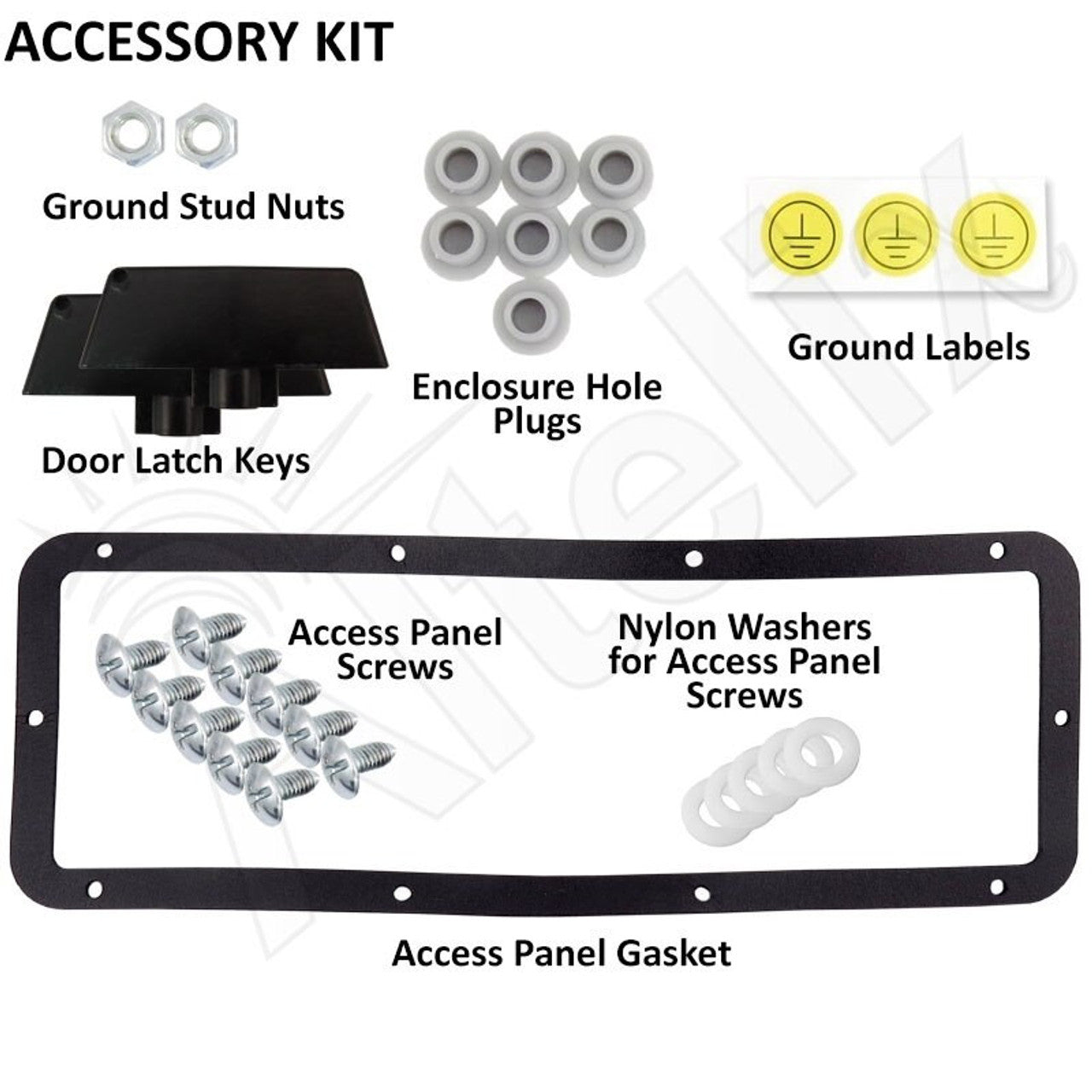 Altelix 24x24x16 Vented Steel Weatherproof NEMA Enclosure with Heavy Duty 19" Wide Adjustable 8U Rack Frame