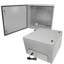 Altelix NEMA 4X Steel Weatherproof Enclosure with Single 120 VAC Duplex Outlet and Power Cord-1