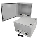 Altelix Vented Steel Weatherproof NEMA Enclosure with Single 120 VAC Duplex Outlet and Power Cord-3
