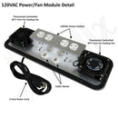 Altelix 24x24x16 19" Wide 6U Rack Stainless Steel Weatherproof NEMA Enclosure with 120 VAC Outlets, Power Cord & 85°F Turn-On Cooling Fans-4