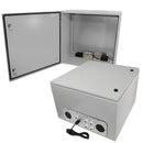Altelix Steel Weatherproof NEMA Enclosure with Dual Cooling Fans, Single 120 VAC Duplex Outlet and Power Cord-1