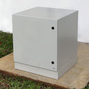 Altelix NEMA 4X Steel Pad Mount Cabinet Enclosure with Plinth and Dual 120 VAC Duplex Outlets-1