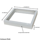 Altelix NEMA 4X Steel Pad Mount Cabinet Enclosure with Plinth and Dual 120 VAC Duplex Outlets-3
