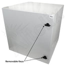 Altelix 24x24x24 NEMA 4X Steel Weatherproof Enclosure with Single 120 VAC Duplex Outlet and Power Cord-10
