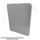 Altelix 19" Wide 6U Rack NEMA 4X Steel Weatherproof Enclosure-6