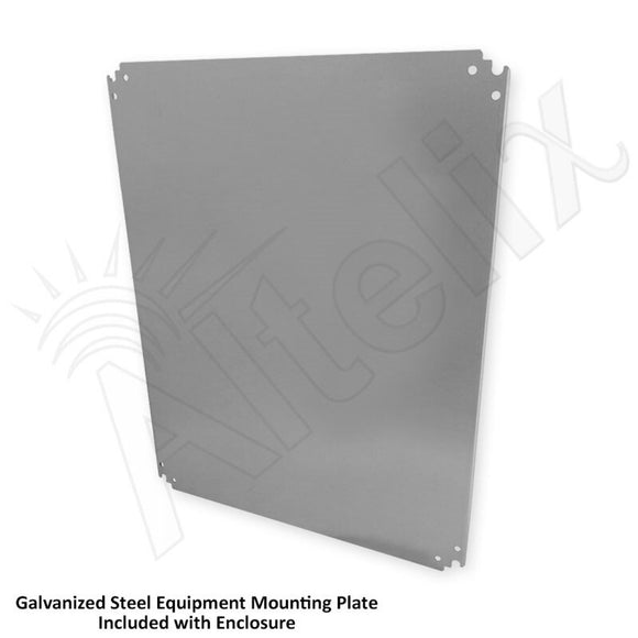 Altelix 19" Wide 6U Rack NEMA 4X Steel Weatherproof Enclosure