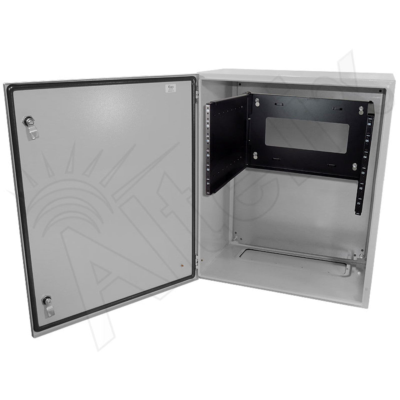 Altelix 19" Wide 6U Rack NEMA 4X Steel Weatherproof Enclosure