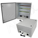 Altelix Industrial DIN Rail Steel Weatherproof NEMA Enclosure with Dual Cooling Fans, Single 120 VAC Duplex Outlet and Power Cord-2
