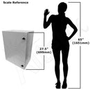 Altelix 28x24x16 Steel Weatherproof NEMA Enclosure with Heavy Duty 19" Adjustable 6U Rack Frame, Single 120 VAC Duplex Outlet, Power Cord & 85°F Turn-On Cooling Fans-13