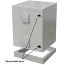 Altelix 28x24x24 Steel Pad Mount Cabinet NEMA Enclosure with Plinth, Dual Cooling Fans and Dual 120 VAC Duplex Outlets-2