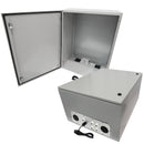 Altelix Vented Steel Weatherproof NEMA Enclosure with Single 120 VAC Duplex Outlet and Power Cord-8