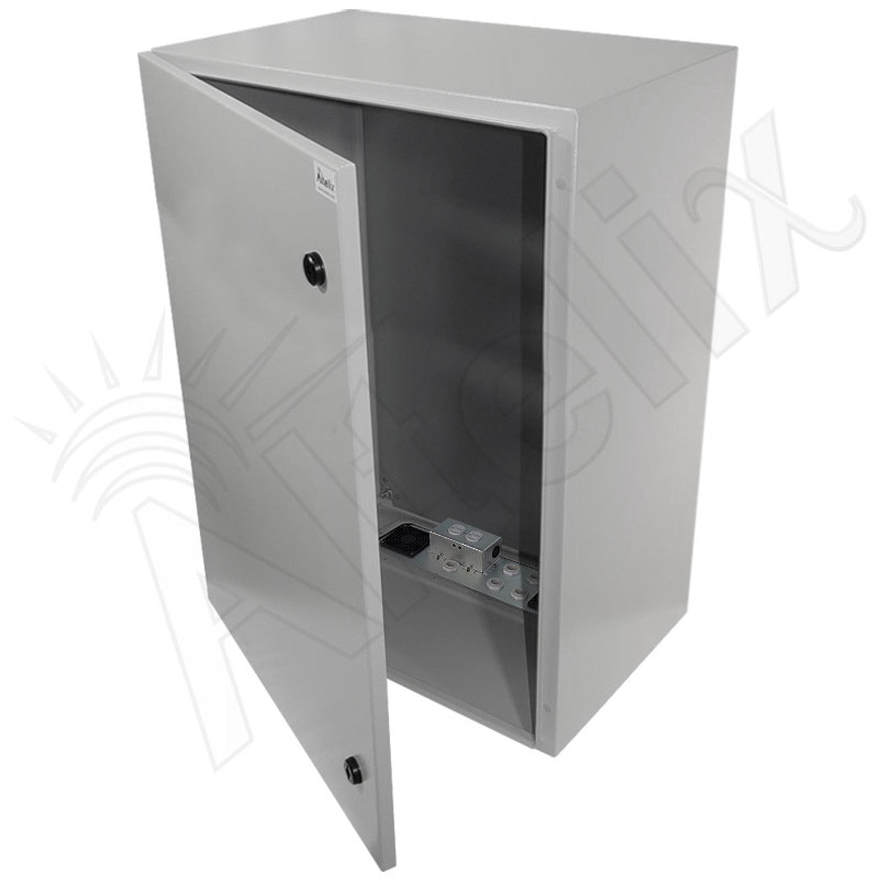 Altelix 32x24x16 Vented Steel Weatherproof NEMA Enclosure with Single 120 VAC Duplex Outlet and Power Cord