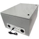 Altelix 32x24x16 19" Wide 6U Rack Steel Weatherproof NEMA Enclosure with Dual Cooling Fans, Single 120 VAC Duplex Outlet and Power Cord-8