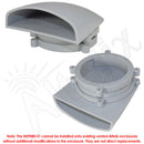 Polycarbonate Enclosure Vent/Fan Shroud with 80mm Fan Mount-1